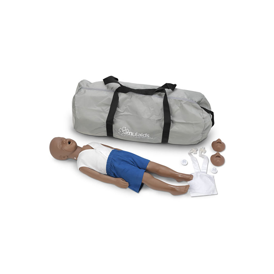 Manechin Kyle™ CPR, copil de 3 ani – piele inchisa la culoare