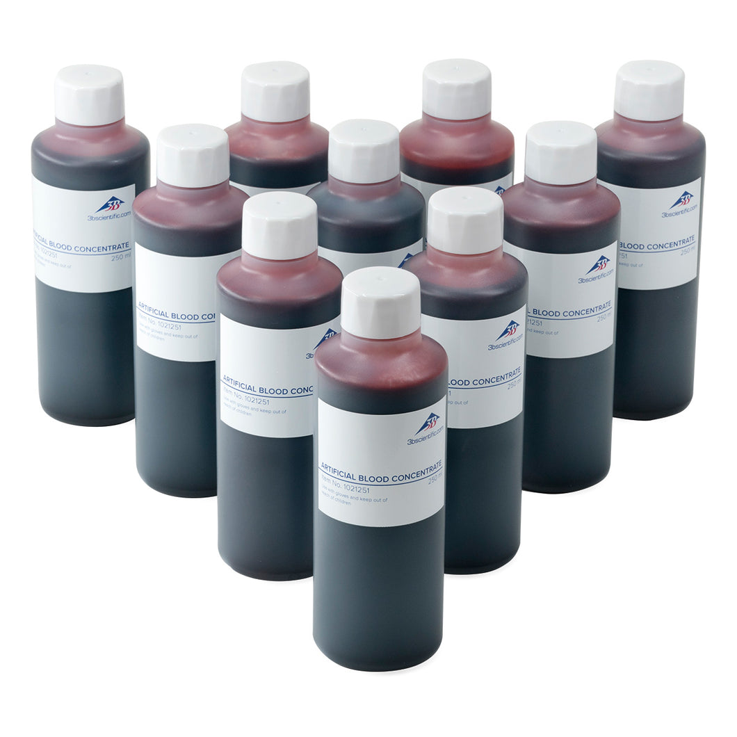 Sânge artificial concentrat 3B Scientific®( set 10 buc)