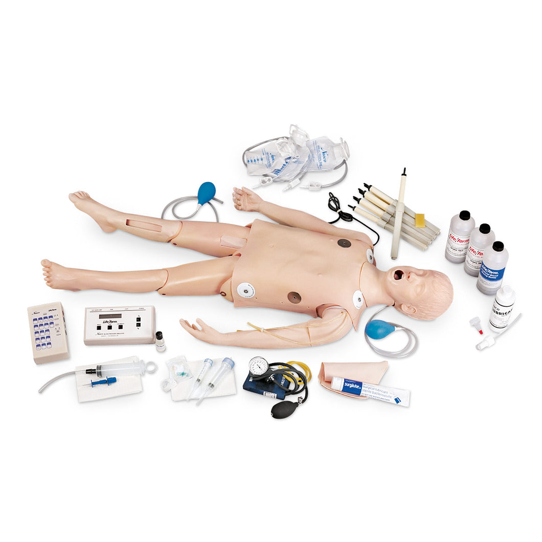 Manechin copil Deluxe CRiSis™ cu simulator ECG